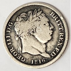 GREAT BRITAIN UK 1816 . SHILLING